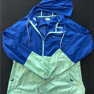 Columbia Blue and Mint Fleece Jacket XL